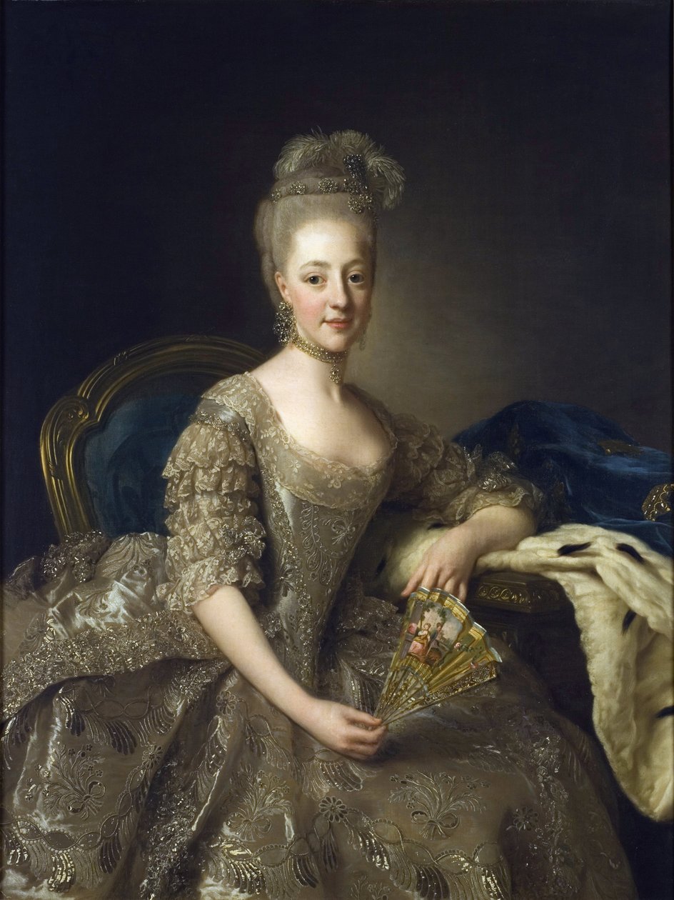 Hedwige-Elisabeth-Charlotte de Schleswig-Holstein-Gottorp - Portret Jadwigi Elisabeth Charlotte z Holstein Gottorp (1759-1818) - Peinture de Alexander (Alexandre) Roslin (1718-1793) autorstwa Alexander Roslin