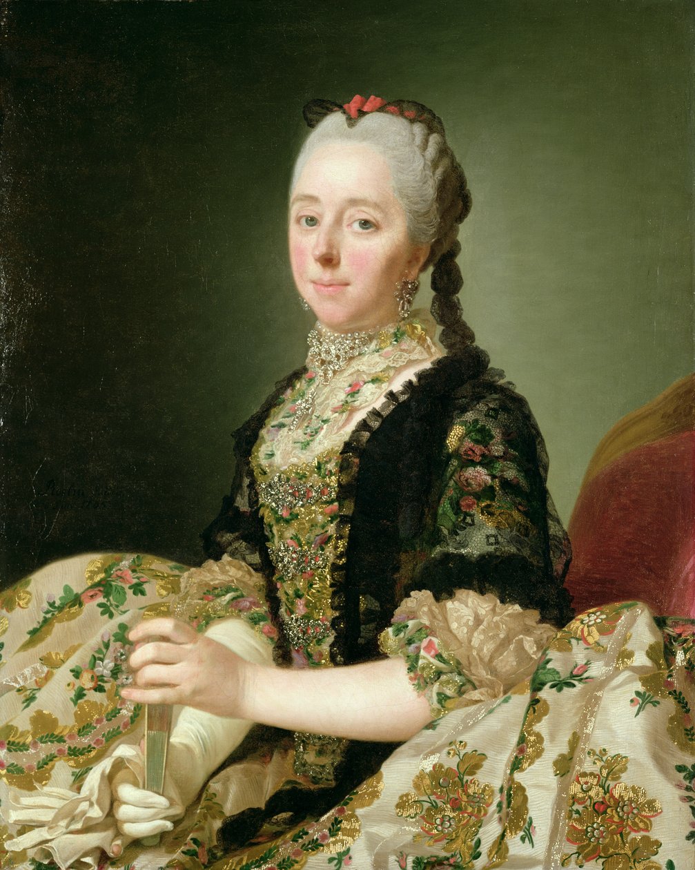 Izabela, hrabina Hertford, 1765 autorstwa Alexander Roslin