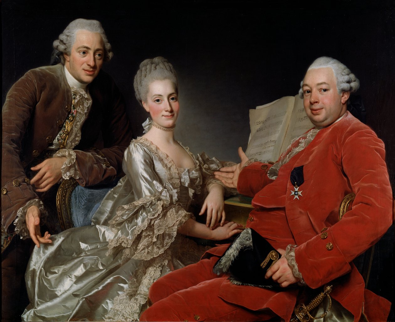 John Jennings Esq. oraz jego brat i szwagierka autorstwa Alexander Roslin