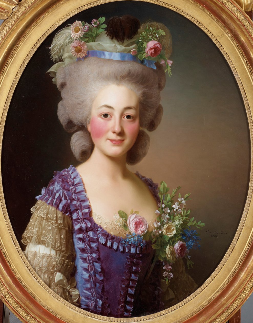 Portret hrabiny Bawarii-Grosberg autorstwa Alexander Roslin
