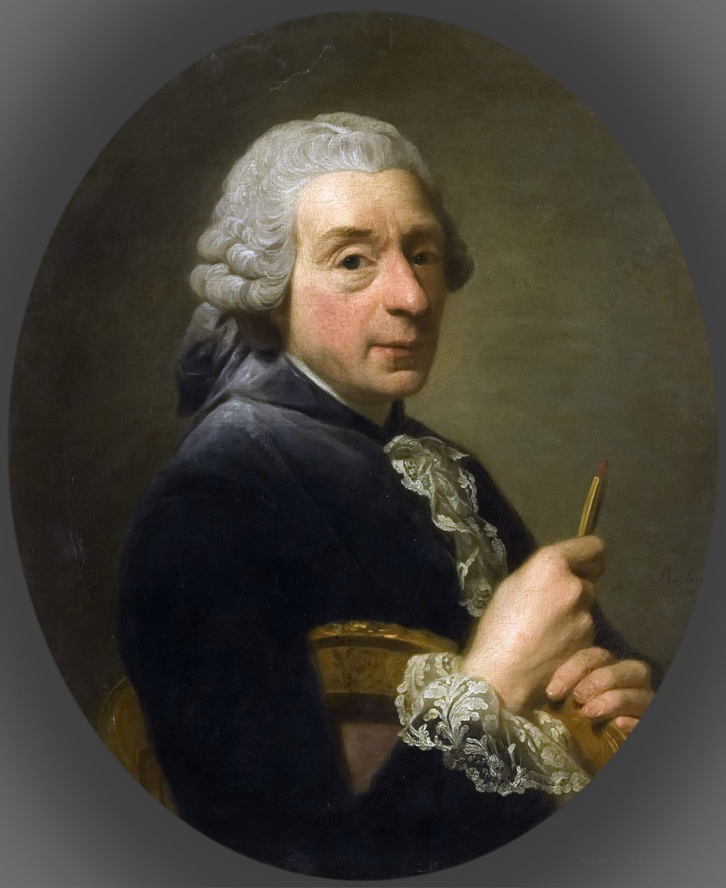 Portret Francois Bouchera 1703-1770 autorstwa Alexander Roslin
