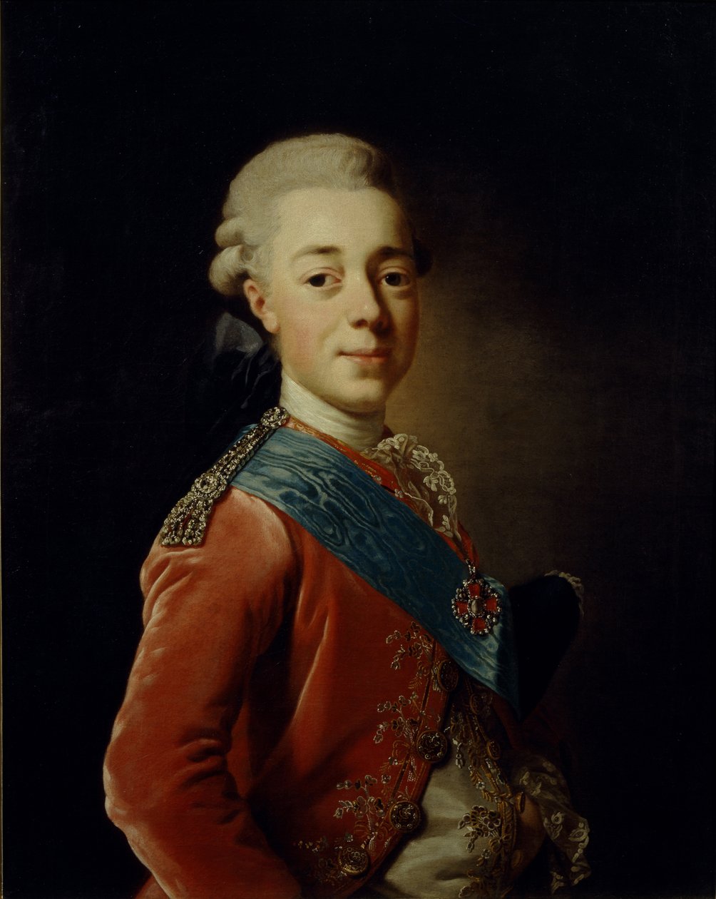 Portret wielkiego księcia Pawła Pietrowicza 1754-1801, 1776 autorstwa Alexander Roslin