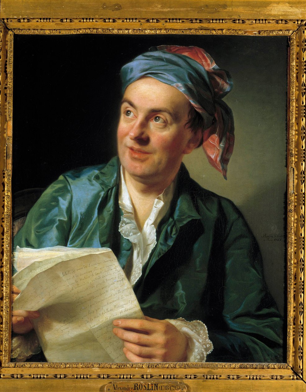 Portret Jean Francois Marmontel (1723-1799) Pisarz Obraz Alexandre Roslin (1718-1793) 1767 Nd. 0,64 x 0,53 m - Portret Jeana Francois Marmontela (1723-1799), pisarza. Obraz Aleksandra Roslina (1718-1793) autorstwa Alexander Roslin