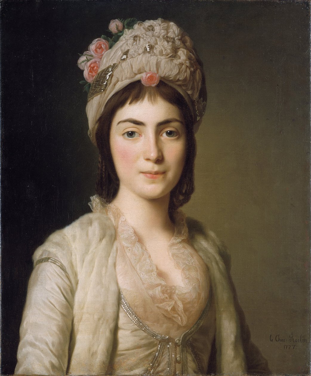 Portret Zoie Ghica, księżnej Mołdawii, 1777 autorstwa Alexander Roslin