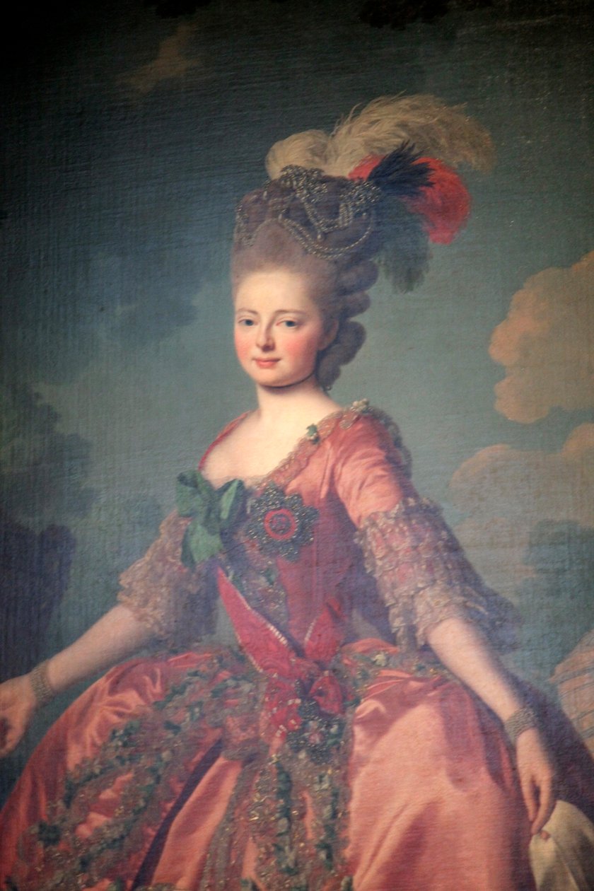 „Portret wielkiej księżnej Marii Fiodorownej”, 1777. autorstwa Alexander Roslin