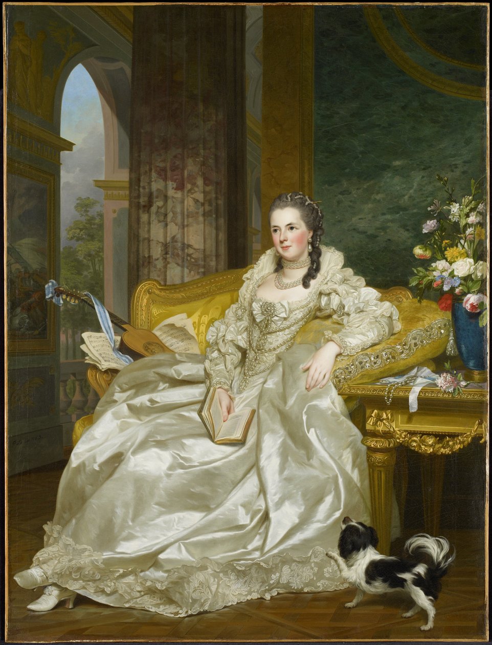 Hrabina Egmont Pignatelli w hiszpańskim stroju autorstwa Alexander Roslin
