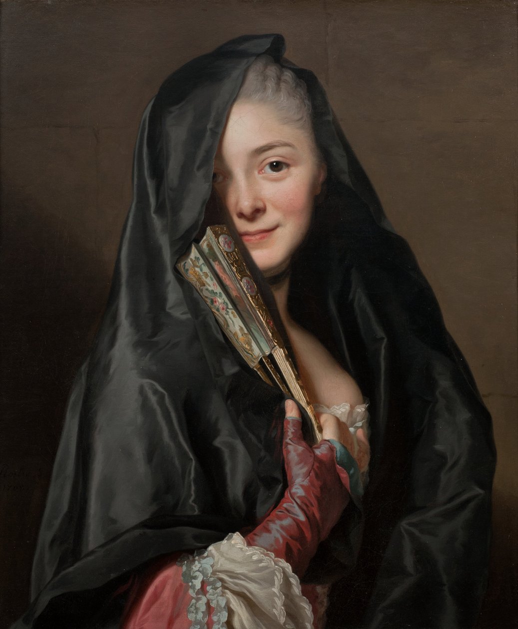 Dama z welonem. Żona artysty, Marie Suzanne Giroust autorstwa Alexander Roslin