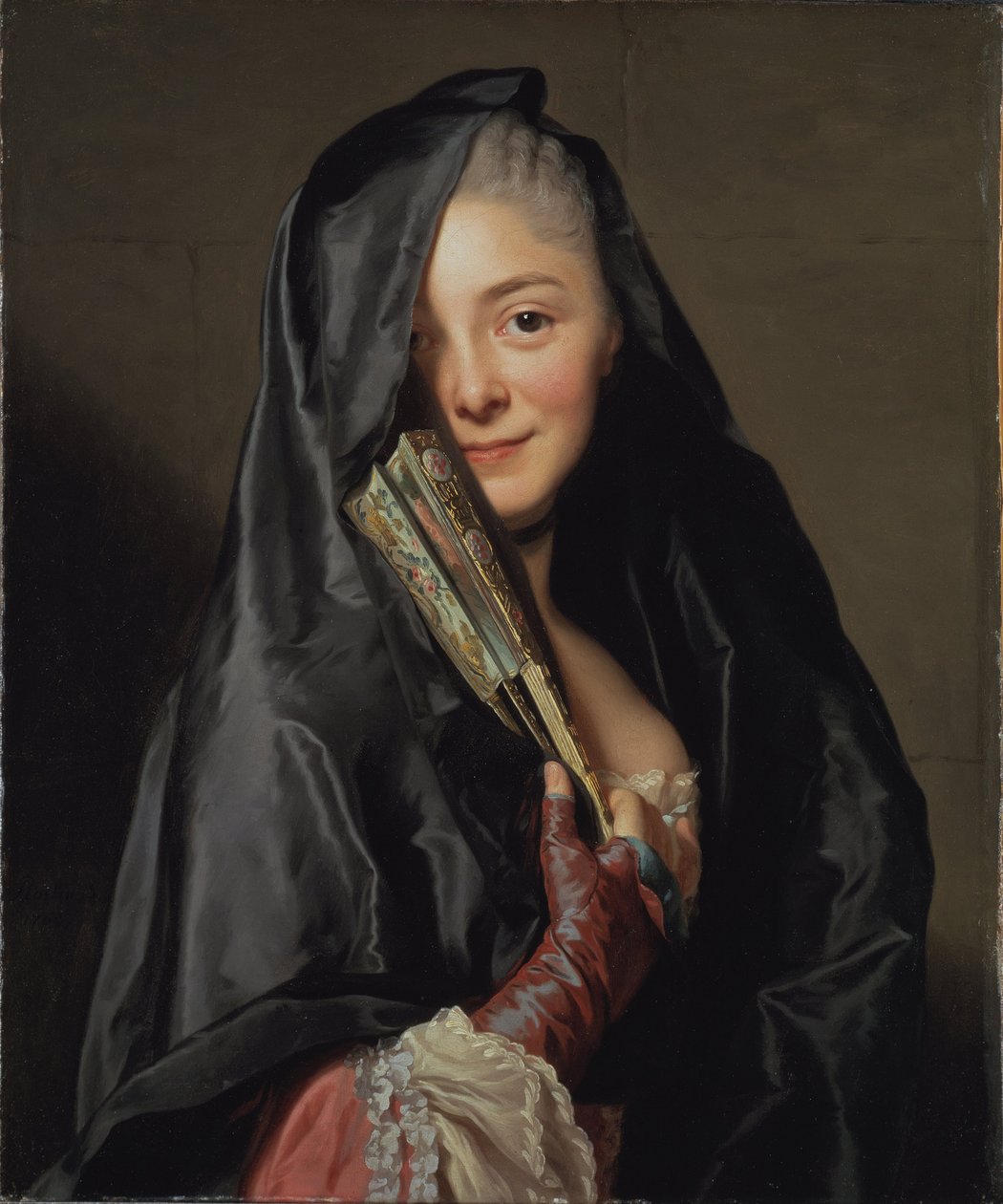 Dama z welonem, żona artysty, 1768 autorstwa Alexander Roslin