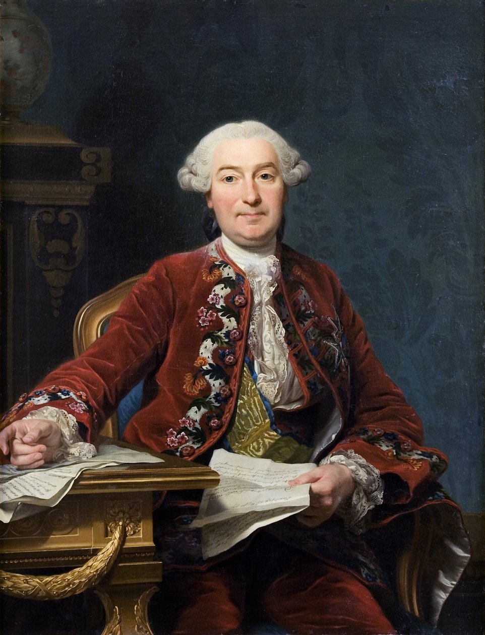 Ulrik Scheffer (1716 - 99) autorstwa Alexander Roslin