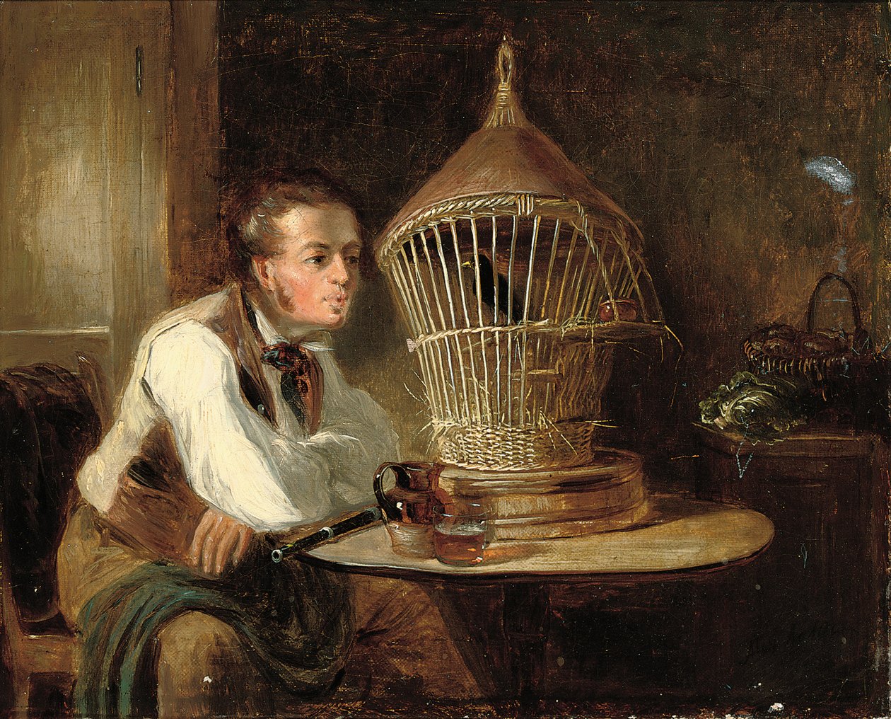 Gwiżdżąc wesołą melodię autorstwa Alexander Snr Fraser