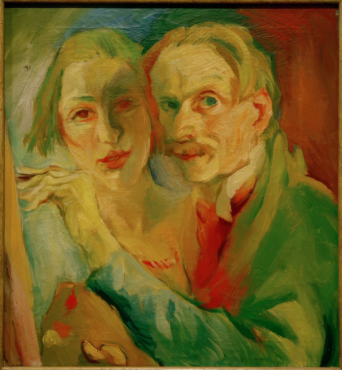 Obraz siebie z uczniem autorstwa Alexander Soldenhoff