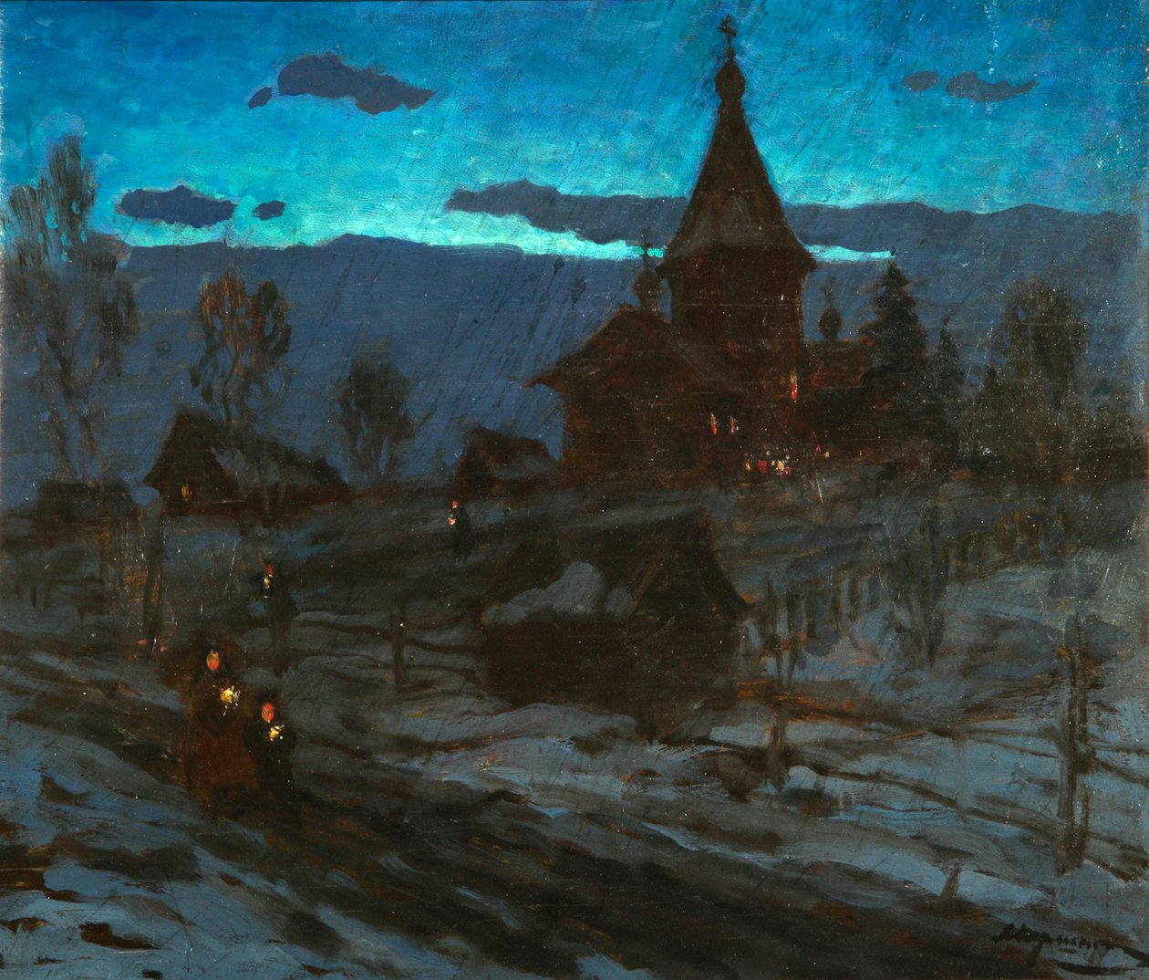 Wigilia, 1910 autorstwa Alexander Stepanovich Pershin
