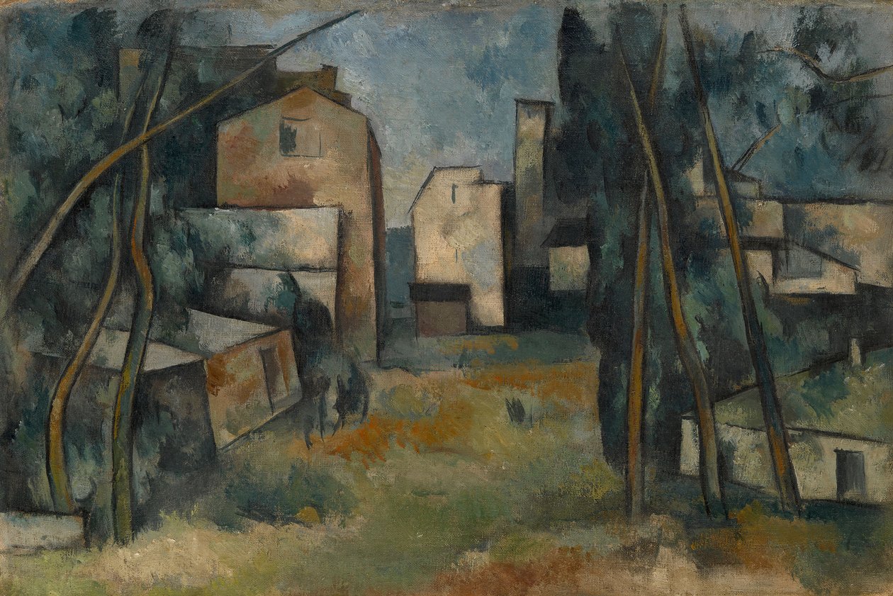 Przedmieścia miasta, 1919 autorstwa Alexander Vasilyevich Shevchenko