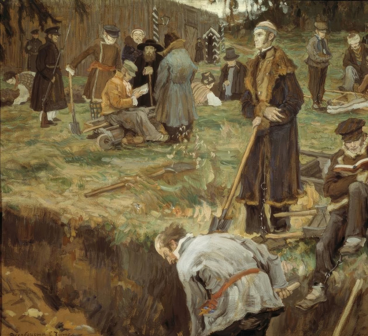 Dekabryści w Chita autorstwa Alexander Viktorowitsch Morawow