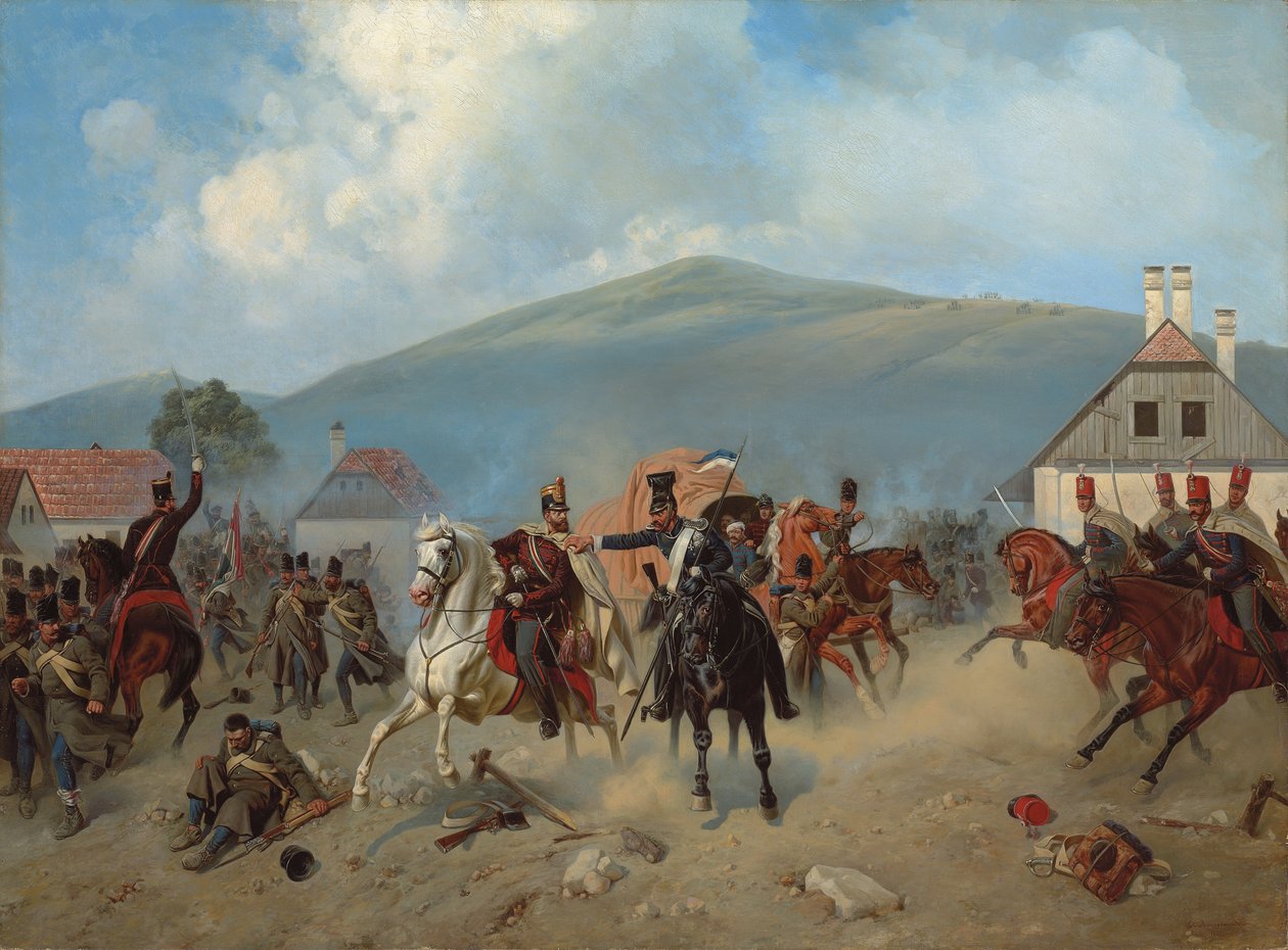 Potyczka podczas rewolucji węgierskiej 1848-1849, 1881 autorstwa Alexander Villevalde