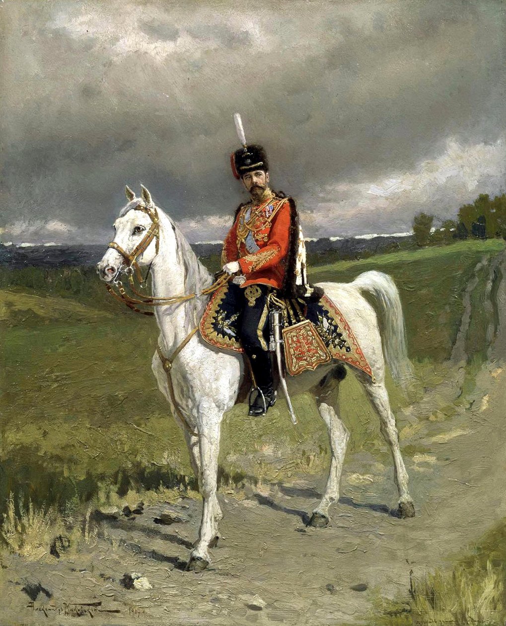 Portret cesarza Mikołaja II 1868-1918, 1907. autorstwa Alexander Vladimirovich Makovsky