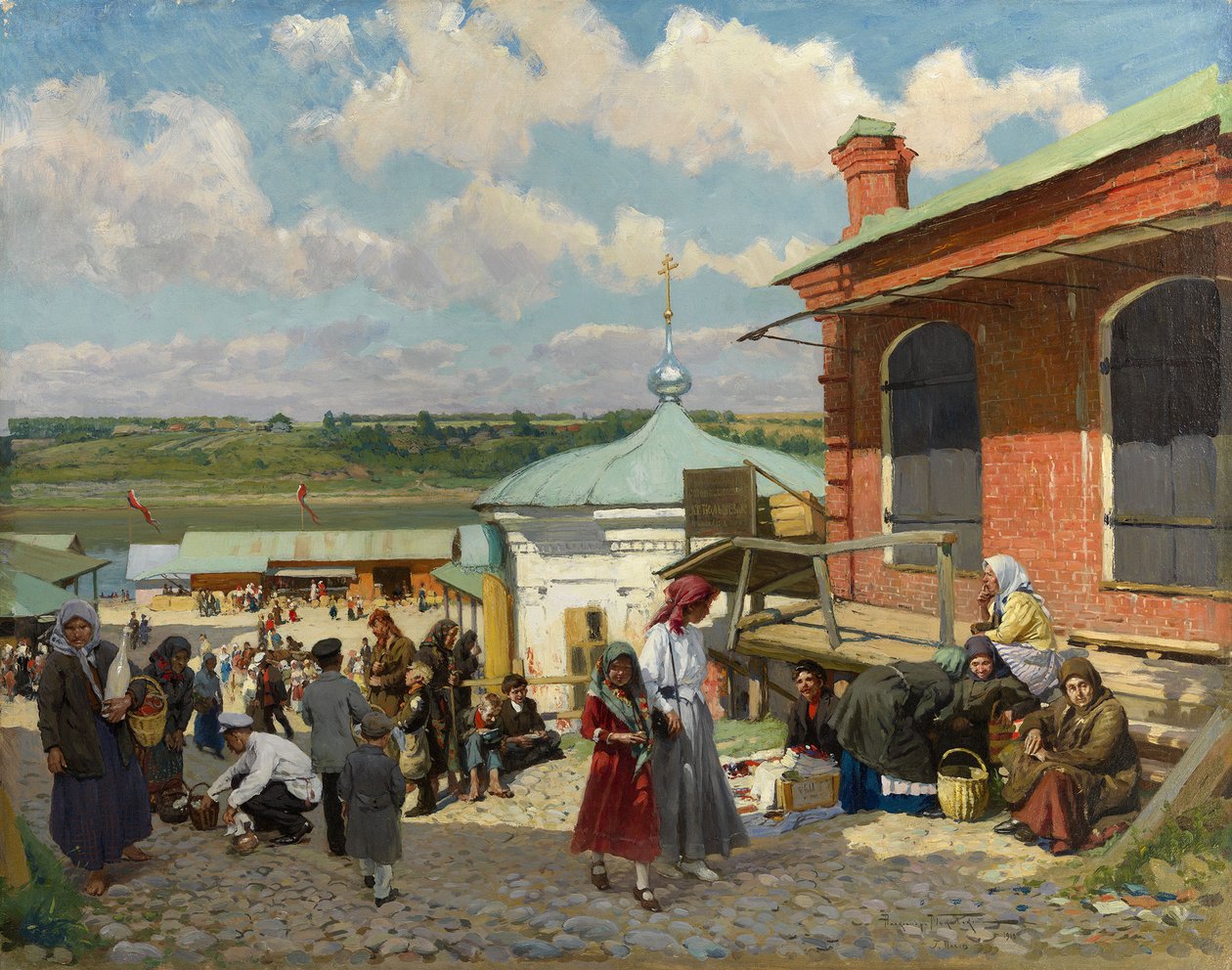 Widok Plyosa, 1918 autorstwa Alexander Vladimirovich Makovsky