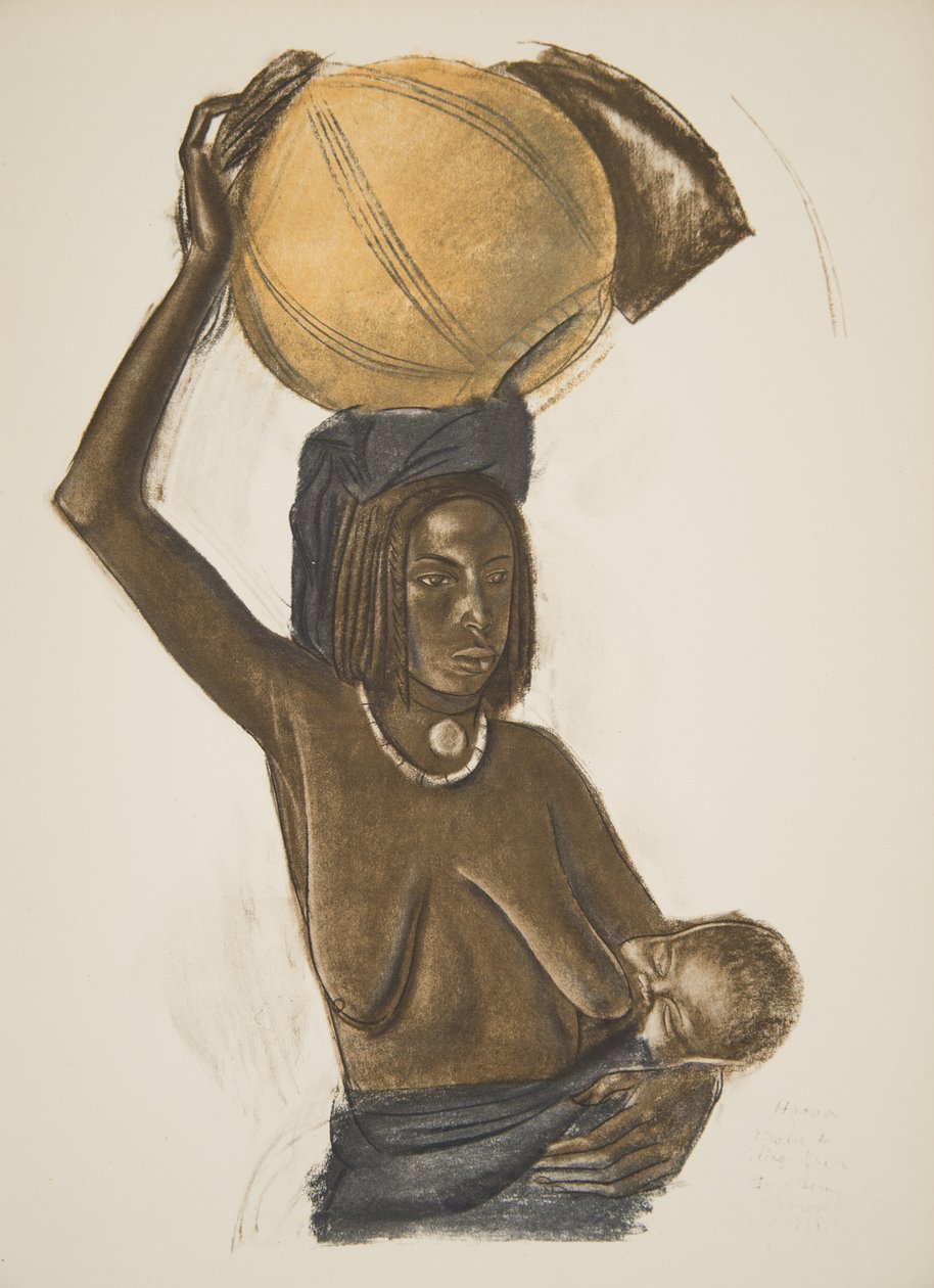 Ouled Gopo Arabka z dzieckiem (Fort Lamy), z Dessins et Peintures d