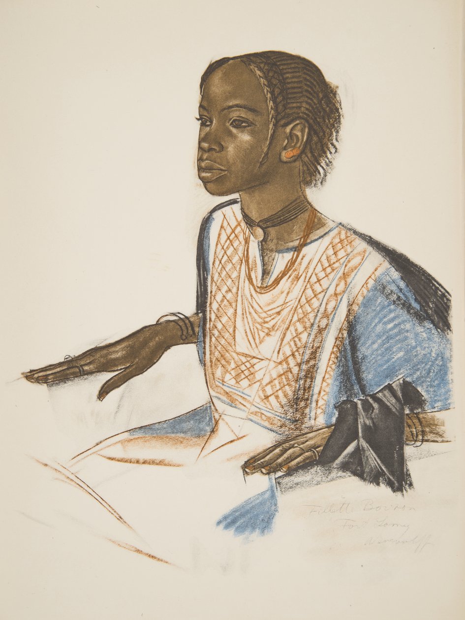 Fillette Bornou (Fort Lamy), z Dessins et Peintures d