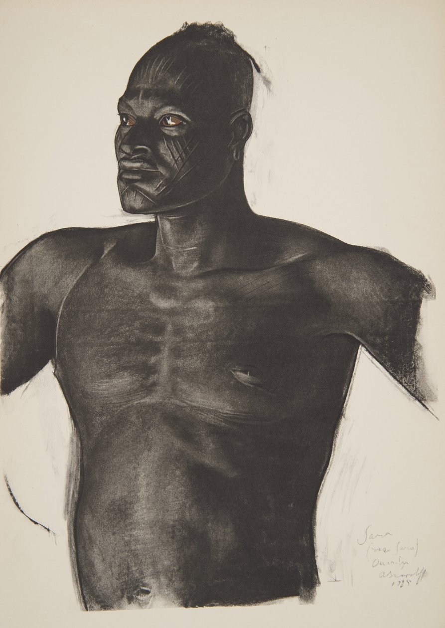 Sara le Pisteur (Bahr Ouandja), z Dessins et Peintures d