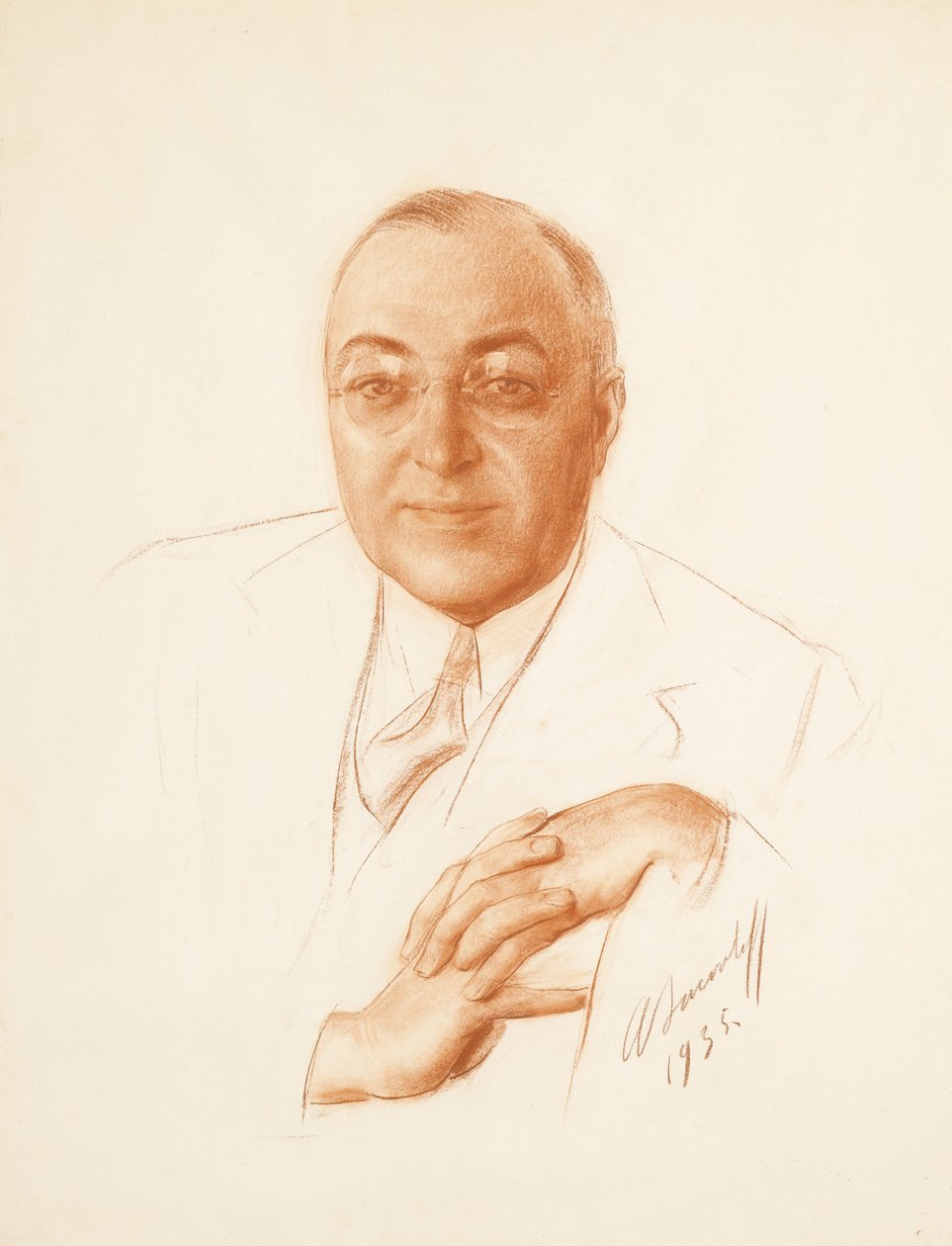 Portret Borysa Aleksandrowicza Bachmetewa 1880-1951, 1935 autorstwa Alexander Yevgenyevich Yakovlev