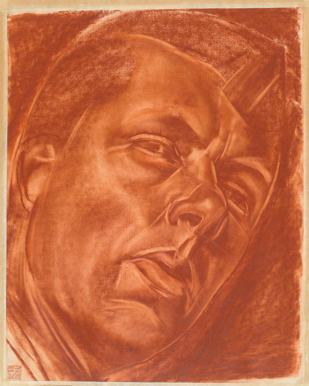 Portret Borysa Grigoriewa 1886-1939 , 1922. autorstwa Alexander Yevgenyevich Yakovlev
