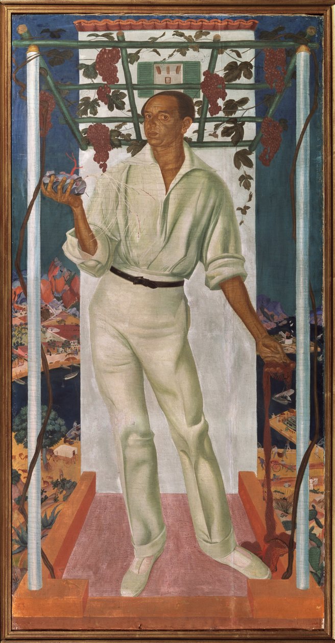 Portret meksykańskiego artysty Roberto Montenegro Nervo 1887-1968, 1915 autorstwa Alexander Yevgenyevich Yakovlev