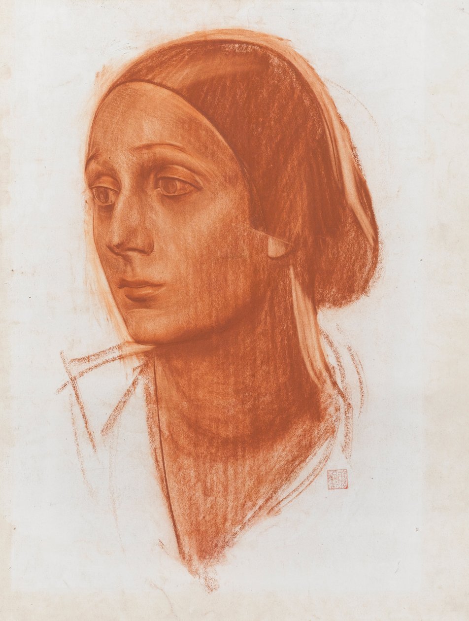 Portret baletnicy Anny Pawłowej 1881-1931, ok. 1930 r. 1924 autorstwa Alexander Yevgenyevich Yakovlev