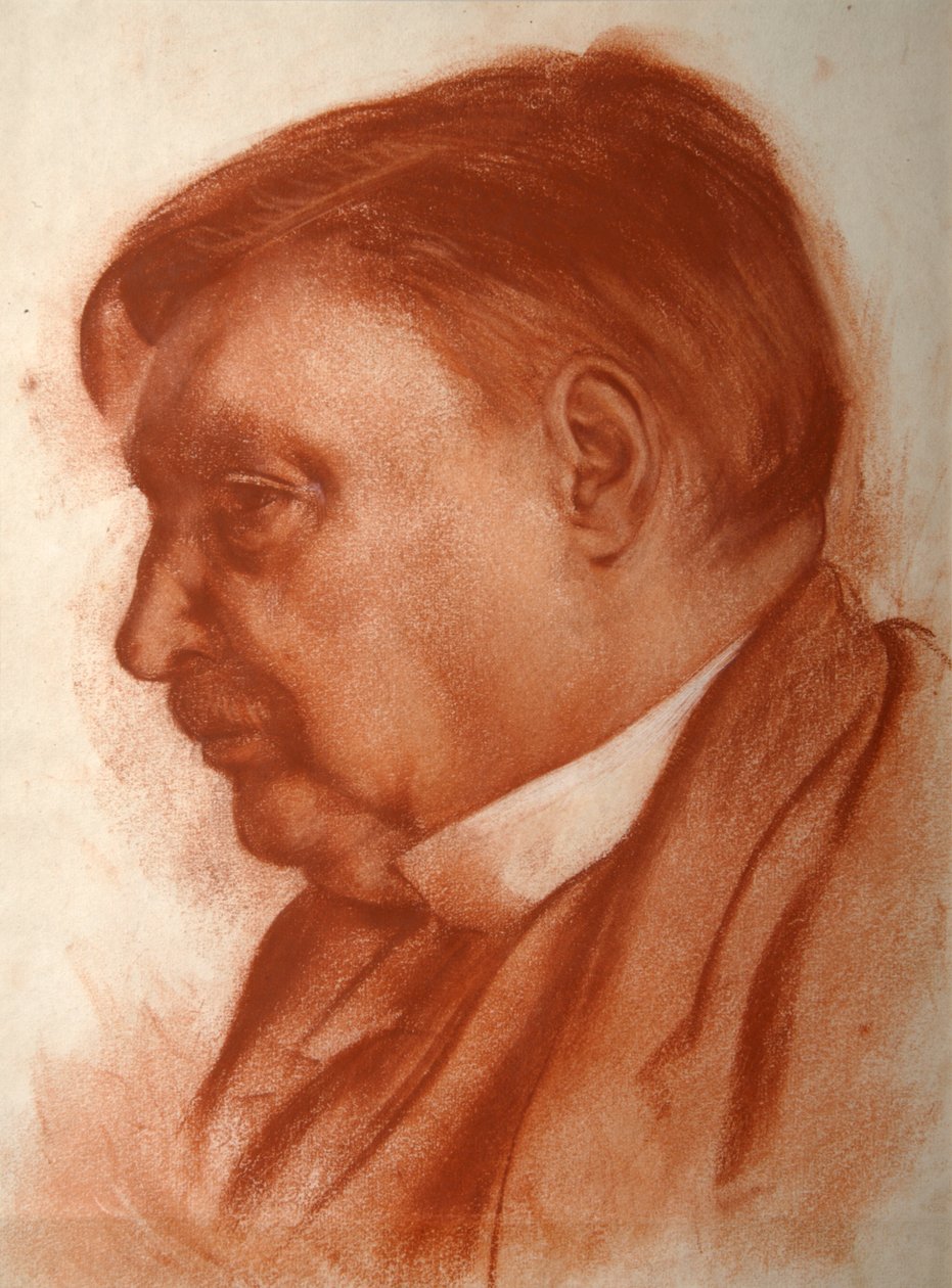 Portret kompozytora Aleksandra Głazunowa”, 1865-1936. autorstwa Alexander Yevgenyevich Yakovlev