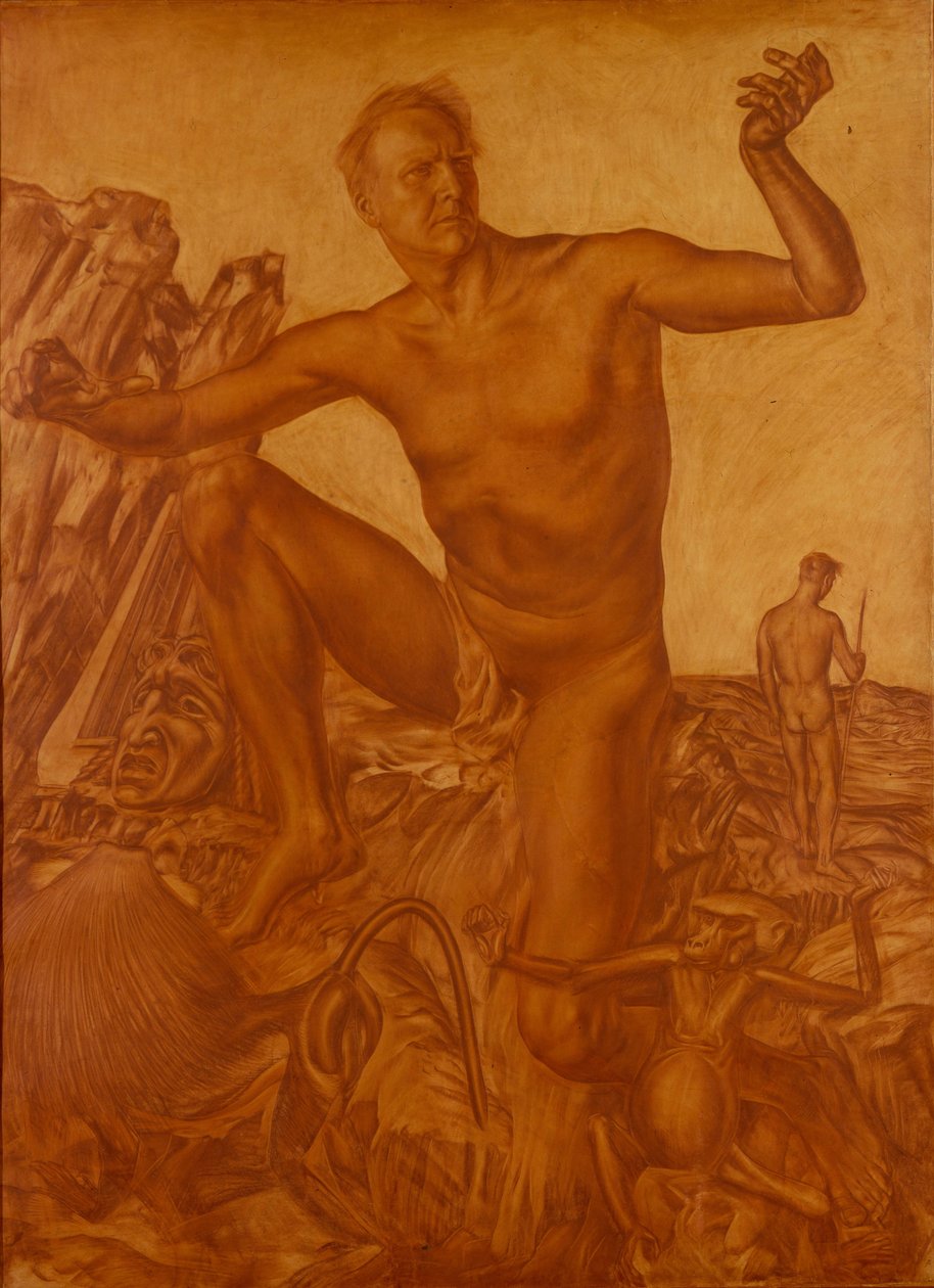 Portret piosenkarza Fiodora Szalapina 1873-1938, 1917 autorstwa Alexander Yevgenyevich Yakovlev