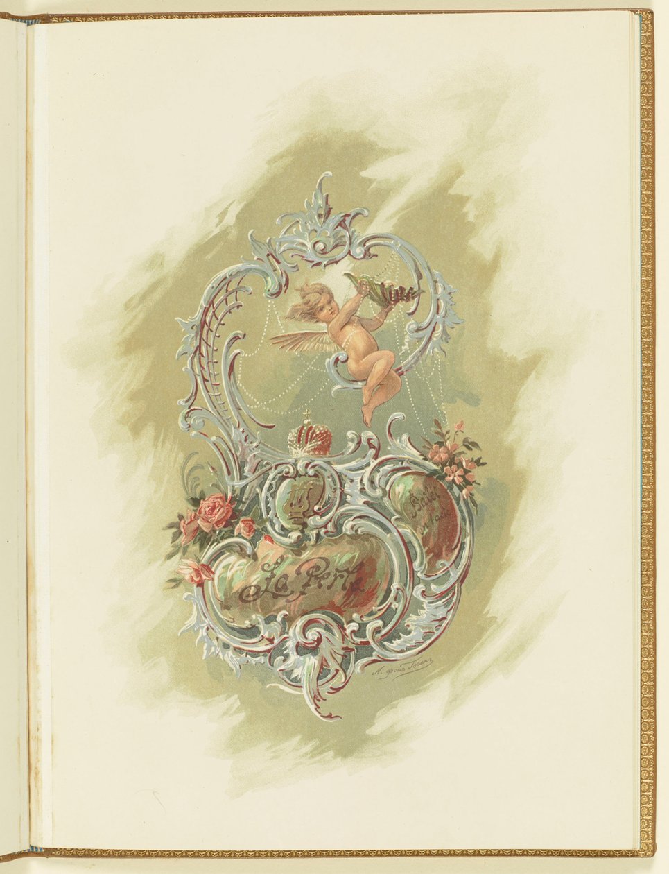 Program do baletu La Perle Mariusa Petipy i Riccardo Drigo, 1896. autorstwa Alexander von Hohen