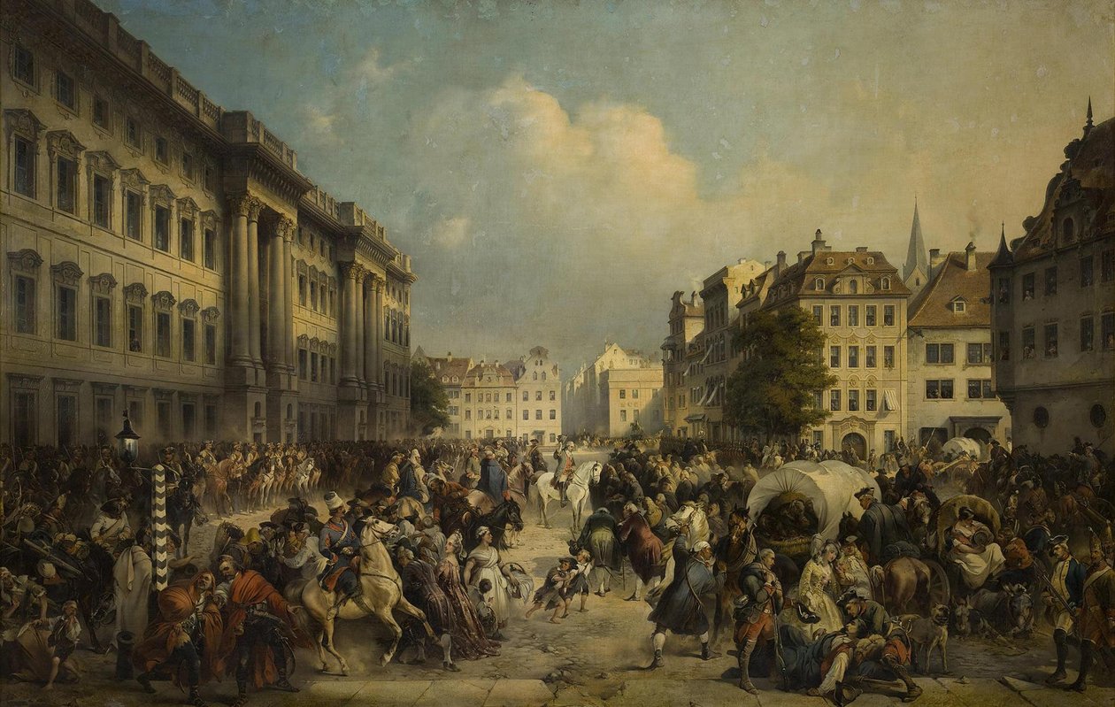 Zajęcie Berlina przez wojska rosyjskie w październiku 1760, 1849 autorstwa Alexander von Kotzebue