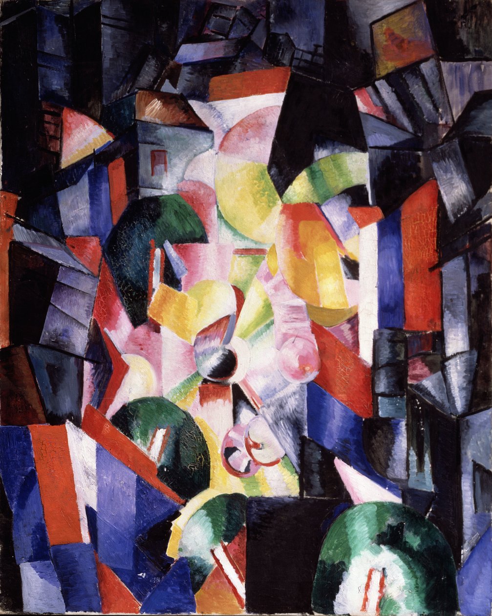 Miasto nocą, 1915 autorstwa Alexandra Alexandrowna Exter