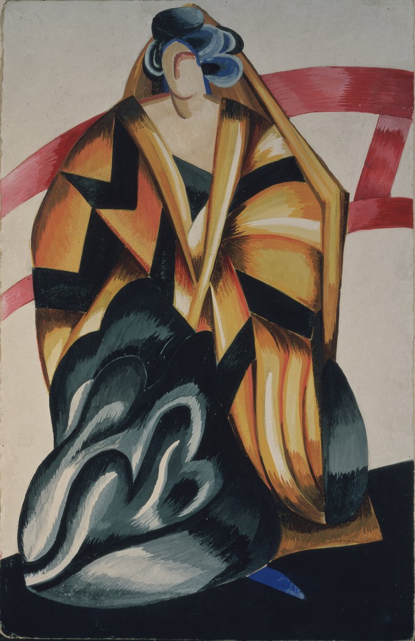 Mamka. Projekt kostiumu do sztuki Romeo i Julia W. Szekspira, 1921 autorstwa Alexandra Alexandrowna Exter