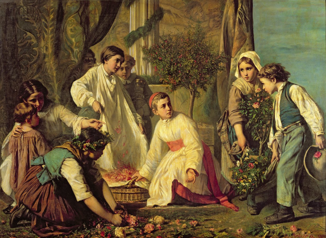 Boże Ciało, 1855 autorstwa Alexandre Antigna