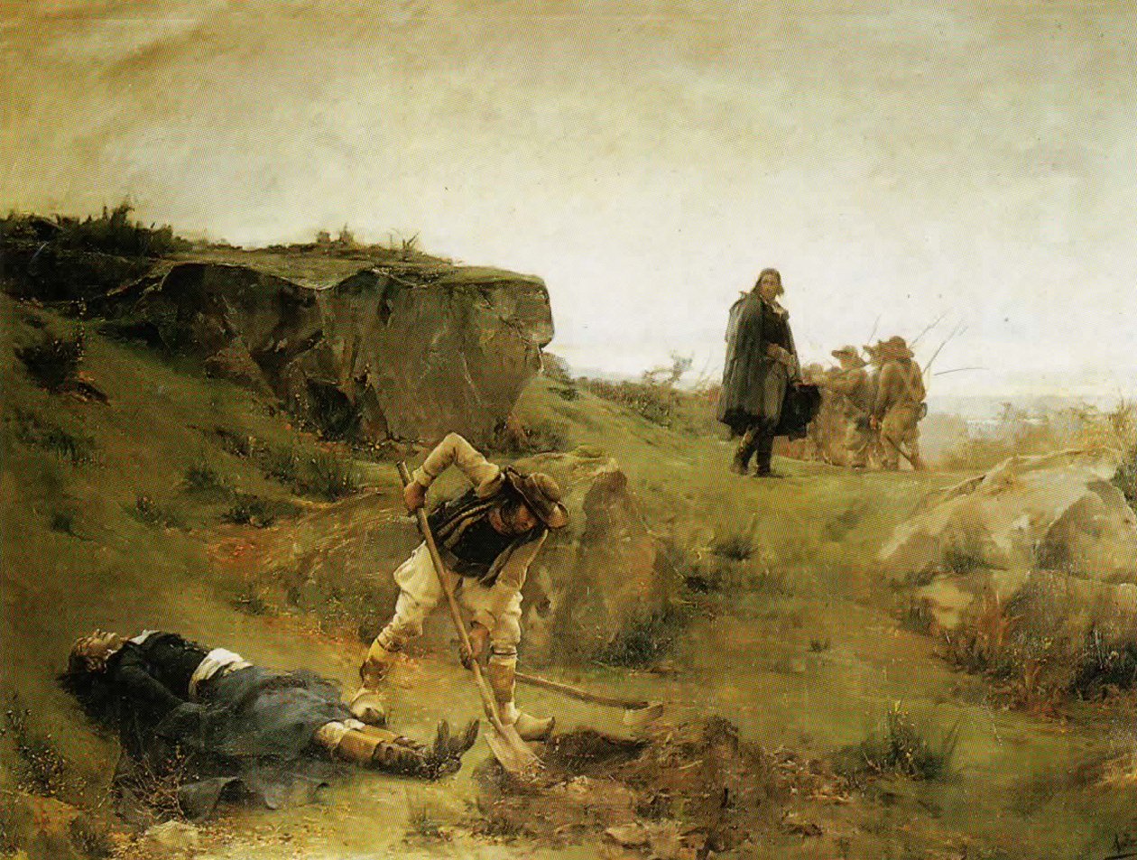 Śmierć Henri de La Rochejaqueleinn autorstwa Alexandre Bloch