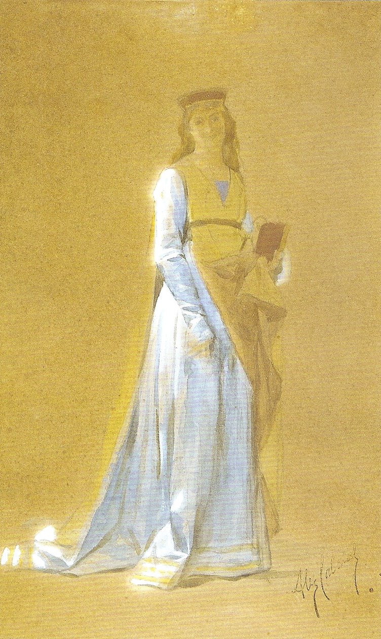 Średniowieczna dama autorstwa Alexandre Cabanel