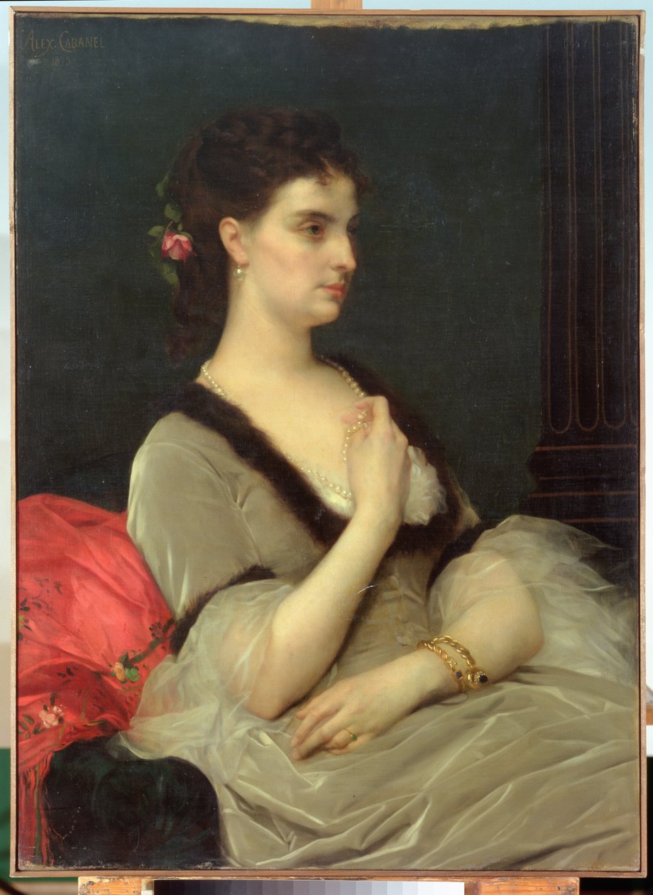 Portret hrabiny E.A. Worontova-Dashkova, 1873 autorstwa Alexandre Cabanel