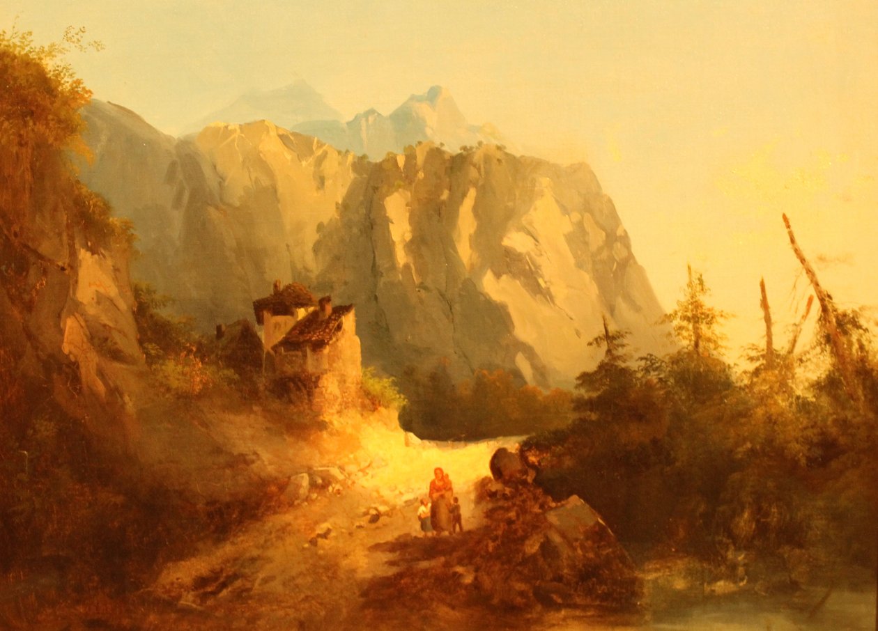 Alpejska scena górska autorstwa Alexandre Calame