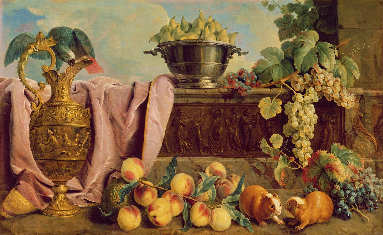 Martwa natura z dzbanem, 1734 autorstwa Alexandre Francois Desportes
