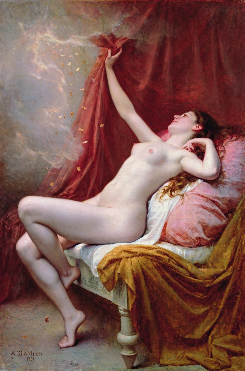 Danae, 1891 autorstwa Alexandre Jacques Chantron