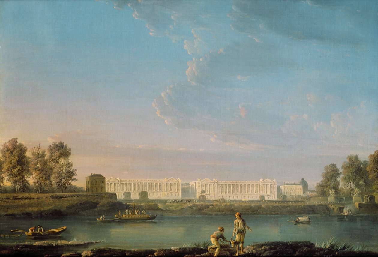 Plac Ludwika XV, ok.1779 autorstwa Alexandre Jean Noel