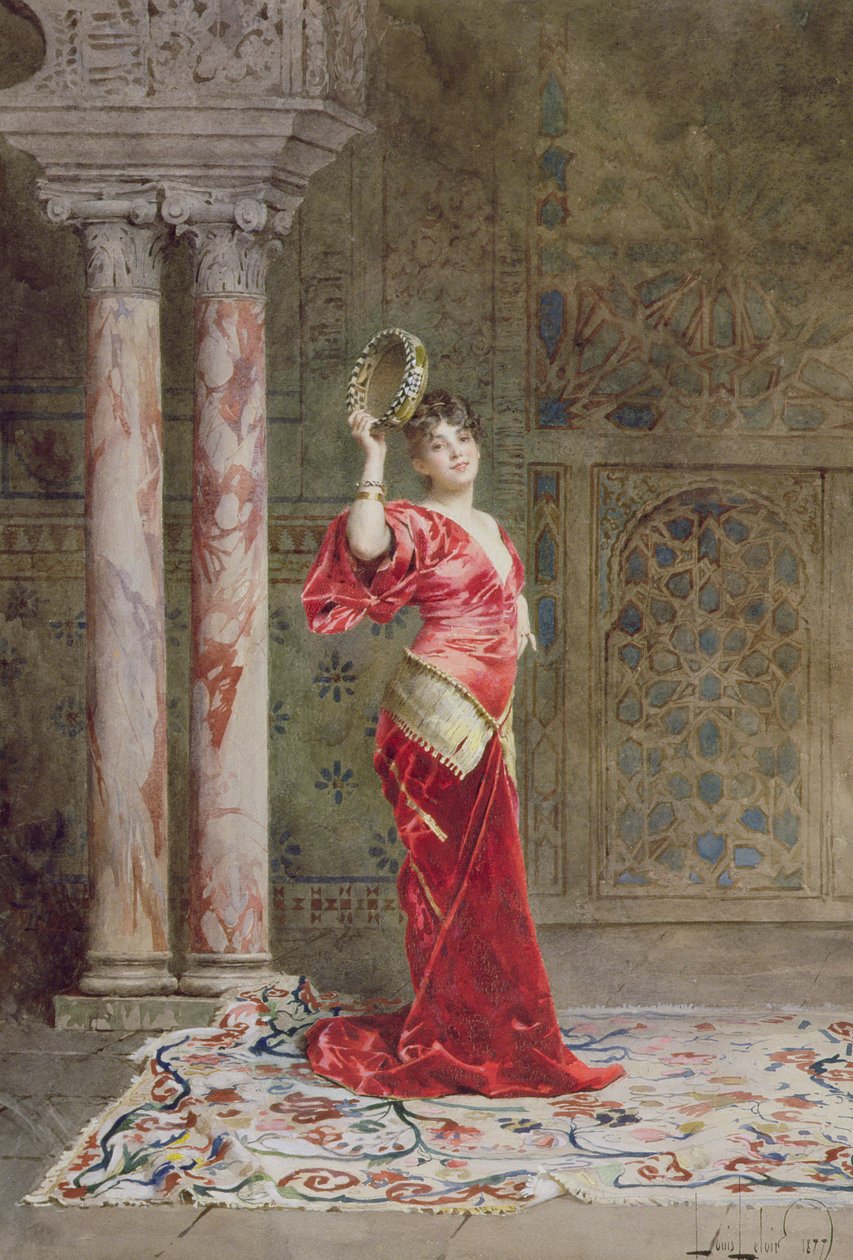 Tancerz ze Wschodu, 1877 autorstwa Alexandre Louis Leloir
