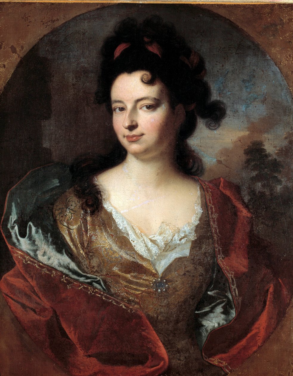 Portret damy dworu autorstwa Ludwika XIV Obraz Francois Desportes (1661-1743) autorstwa Alexandre Francois Desportes