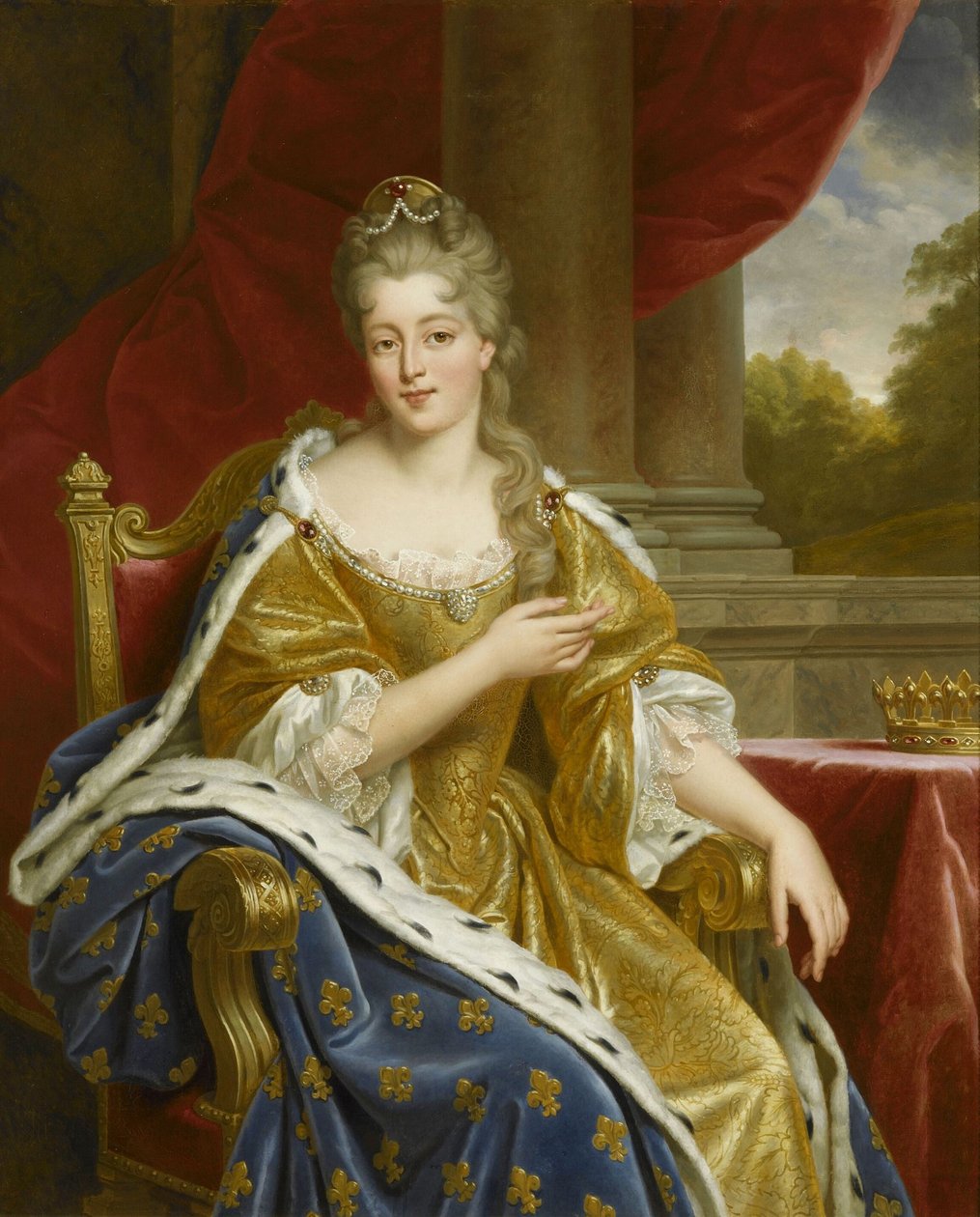Françoise-Marie de Bourbon, Mademoiselle de Blois, księżna Orleanu autorstwa Alexandre-Francois Caminade