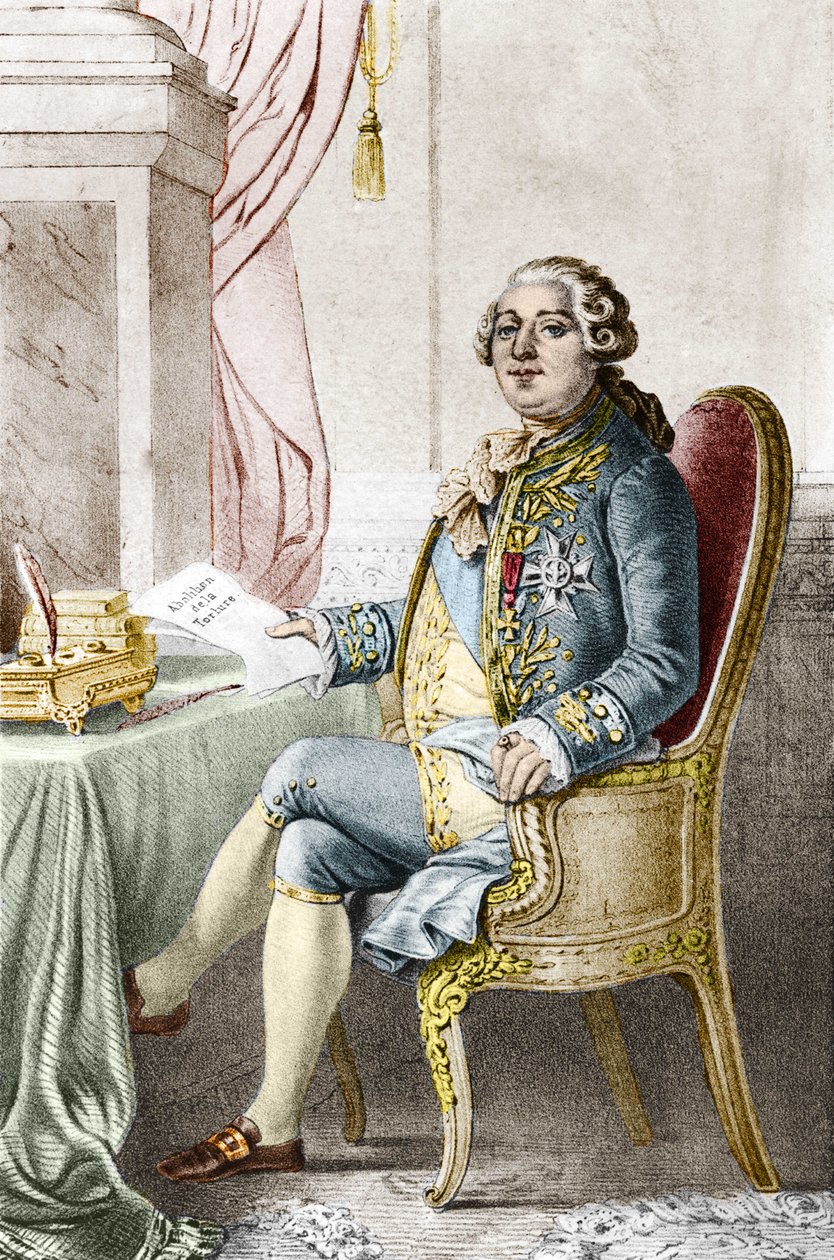 Portret Ludwika XVI (1754-1793), króla Francji. autorstwa Alexandre (after) Lacauchie