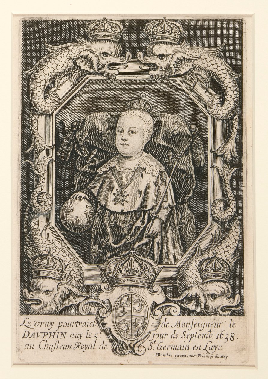 Portret Ludwika XIV jako Dauphin (Le vray pourtraiet de Monseigneur le Dauphin autorstwa Alexandre Boudan
