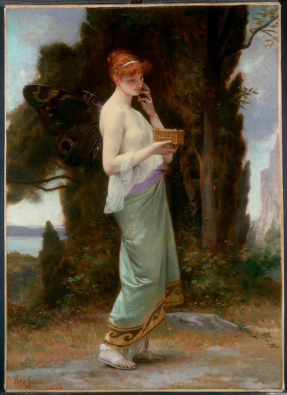 A. Cabanel, Psyche z pudełkiem Prozerpiny / Klejnot, 1881 autorstwa Alexandre Cabanel