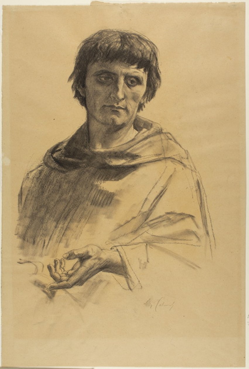 Postać centralna, studium do Życia św. Ludwika, króla Francji autorstwa Alexandre Cabanel