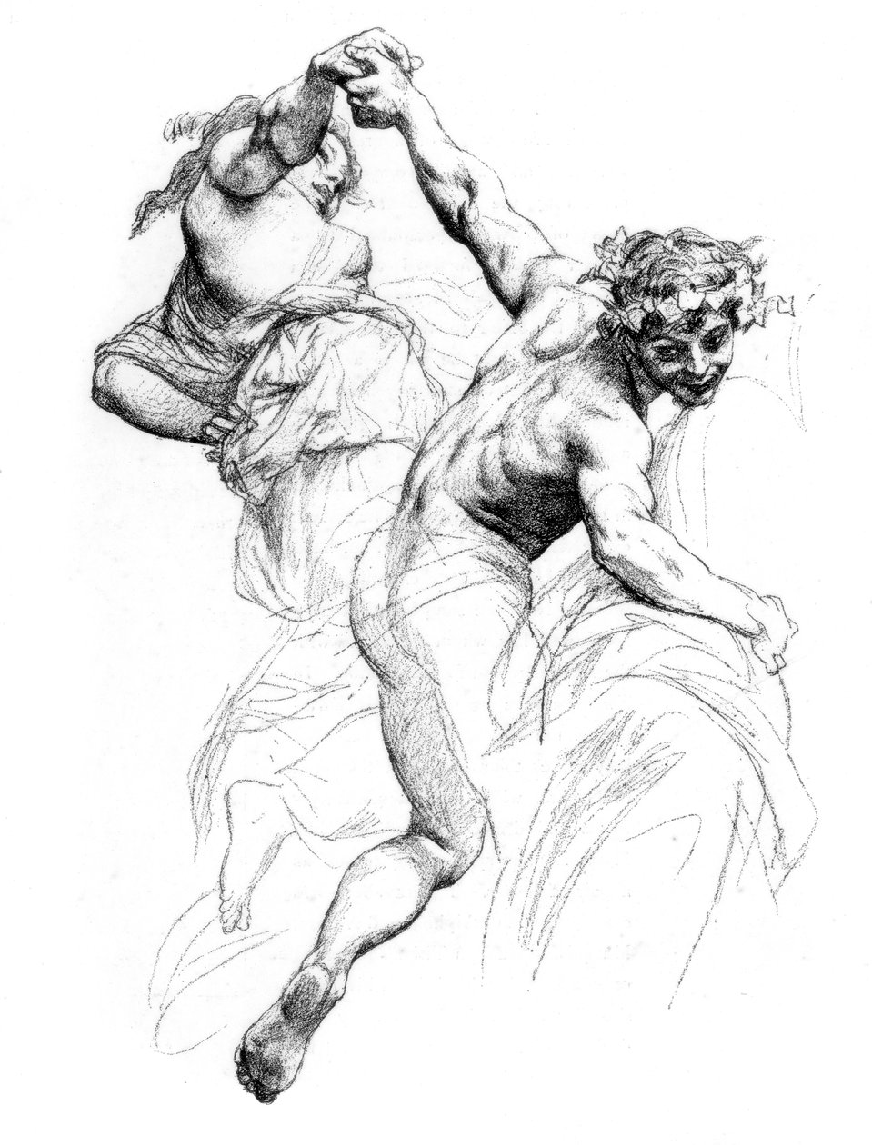 Studium do Triumfu Flory, c1880-1882. autorstwa Alexandre Cabanel